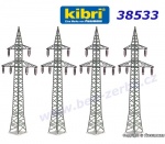 38533 Kibri Stožáry vysokého napětí - 4 kusy, H0