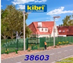 38603  Kibri Mesh wire fence green, H0