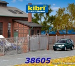 38605  Kibri Mesh wire fence grey, H0