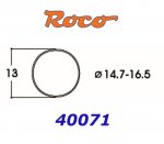 40071 Roco Set of traction tyres, dim. 14.7 - 16.5mm, 10 pcs.