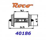 40186 Roco Dvojkolí oboustranně izolované 18kOhm - 2ks