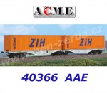 40366 A.C.M.E. ACME Dvojitý kontejnerový vůz řady Sggrss 80 se 2 kontejnery “ZIH“, AAE