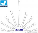 4138 Viessmann Trolejové vedení - 165,5 mm, H0, 5 ks