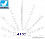 4151 Viessmann Universal catenary wire, mast distance 160 – 190 mm, 5 pcs
