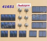 41651 Auhagen Satelitní systém, solární panely, H0