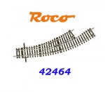 42464 Roco Line 2,1 mm Curved Turnout Left R2/3
