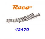 42470 Roco Line 2,1 mm Curved Turnout Left R5/6