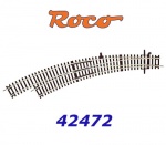 42472 Roco Line 2,1 mm výhybka oblouková  levá BWl3/4 ruční