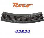 42524 Roco RocoLine 2,1 mm s gumovým podložím oblouk R4 = 481,2mm 30°
