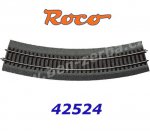 42524 Roco RocoLine 2,1 mm s gumovým podložím oblouk R4 = 481,2mm 30°