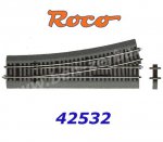 42532 Roco RocoLine 2,1 mm s gumovým podložím výhybka 15° levá 10,8°