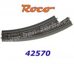42570 Roco RocoLine 2,1 mm with Bedding Curved turnout left BWL 5/6