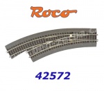 42572 Roco RocoLine 2,1 mm with Bedding Curved turnout left BWl3/4