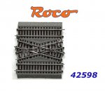 42598 Roco RocoLine 2,1 mm s gumovým podložím středový díl pro dvojité křížení