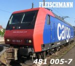 4323 Fleischmann H0 Elektrická lokomotiva řady 481, SBB cargo