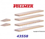 43558 Vollmer Nástupiště 6-dílné , H0
