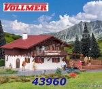 43960 Vollmer  Alpský pension s dřevěnou terasou, H0