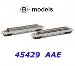 45.429 B-models Set 2 klanicových vozů řady Res s nákladem profil.plechu, AAE