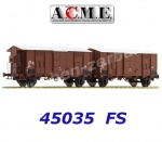 45035 A.C.M.E. ACME Set 2 uzavřených nákladních vozů řady Ghms, FS