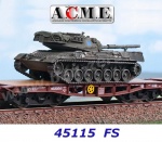 45115 A.C.M.E. ACME  Set 2 plošinových vozů řady Rlmmp-t s nákladem 2 voj. vozidel, FS