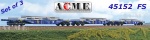 45152 A.C.M.E. ACME  Set 3 plošinových vozů řady Sgnss 60,