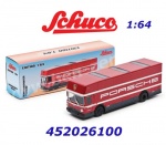 452026100 Schuco Mercedes Benz racing car transporter Porsche, 1:64