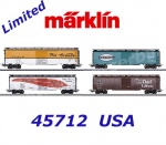 45712 Marklin Set 4 amerických nákladních vagonů "Plechové" - Retro serie