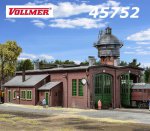 45752 (5752) Vollmer Loco shed with door lock mechnism, double track, functional kit, H0