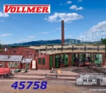 45758  Vollmer Roundhouse with door lok mechanism, six track, H0