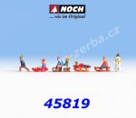 45819 Noch Children in Snow, 6 Figures + accessories, TT