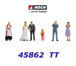 45862 Noch Bride and Groom- 6 Figures, TT