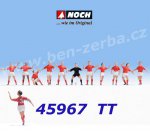 45967 Noch   Football Team - Red/white, 11 Figures, TT