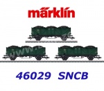46029 Marklin Set 3 otevřených nákladních vozů "Klagenfurt", SNCB