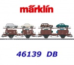 46139 Marklin Double auto transport car type Laaes 541 of the DB
