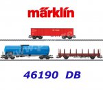 46190 Marklin Set of 3 Freight Cars "Modern Freight Service" of the DB