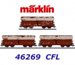 46269 Marklin Set of 3  weathered type Fals dump cars of the CFL