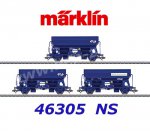 46305 Märklin Set of Set of 3 Hopper Cars Type Tds of the NS