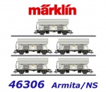 46306 Marklin Set 5 samovýsyvných vozů řady Tds, NS