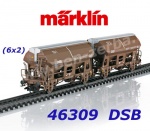 46309 Marklin Set nákladních vozů s výklopnými střechami , DSB