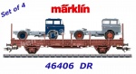 46406 Marklin  Set 4 klanicových vozů řady Ks 3300 a Ks 3301 s nákladem tahačů LIAZ 706, DR