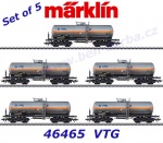 46465 Marklin Set 5 cisternových vozů na chlor, VTG