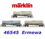46545 Marklin Set of 3 tank cars type Zans, of the Ermewa