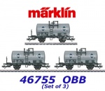 46755 Marklin Set of 3 tank cars "MARTHA Petroleum Oil" of the ÖBB