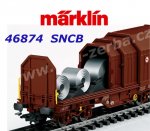 46874 Marklin Set 3 uzavřených vozů s  posuvnými kryty Shimmns, SNCB/NMBS