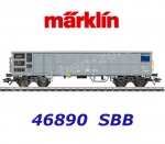46890 Marklin 4-nápravový otevřený vůz s vyššími postranicemi řady Fas, SBB Cargo