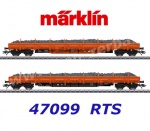 47099 Marklin Set 2 otevřených vozů s nákladem šrotu, RTS