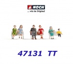 47131 Noch Sedící lidé (bez laviček) -  6 figurek, TT