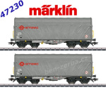 47230 Marklin Set 2 vozů se shrnovací plachtou řady Shimmns, "Ermewa"