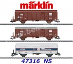 47316 Marklin Set 3 uzavřených nákladních vozů řady Gbs 