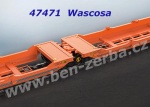 47471 Marklin Set 2 plošinových vozů řady  Sdggmrss Wascosa se 4 kontejnery Bertschi